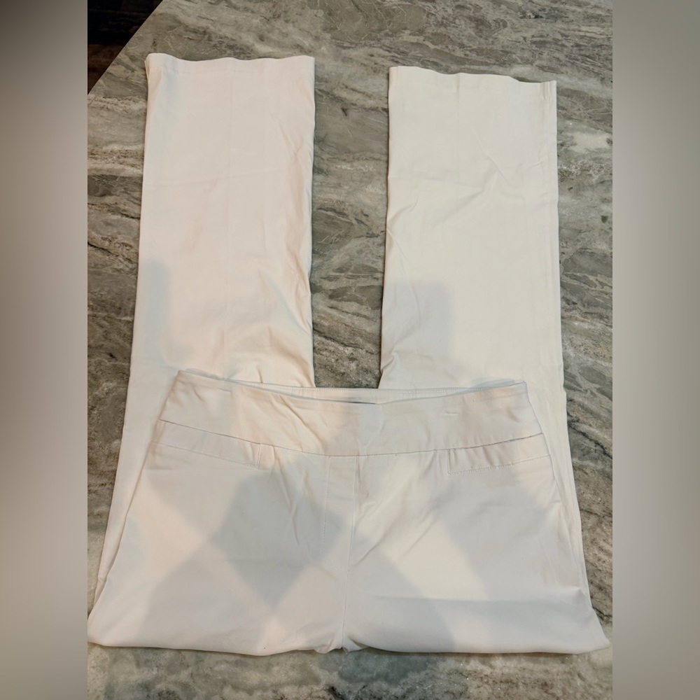 REKuCCI White Dress Pants Wide Leg Trousers Size 14 Career Professional Workwear